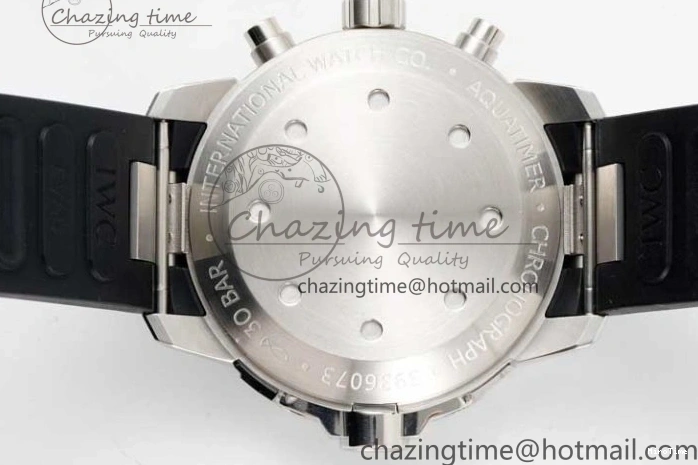 MIROTIME 1226 Aquatimer Chrono SS RSF 1:1 Best Edition Black Dial on Black Rubber Strap A EyeCatching 7073